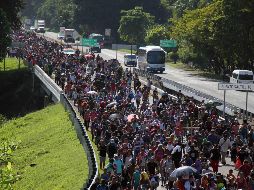 Esta nueva caravana se puso en marcha luego de que en los primeros días de septiembre las autoridades mexicanas frustraron el avance de cuatro caravanas de migrantes que partieron precisamente desde Tapachula. SUN / ARCHIVO