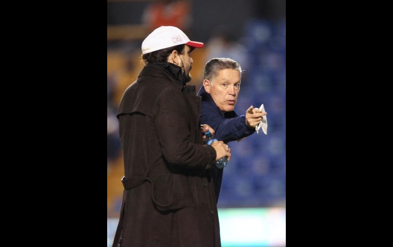 ALTOS MANDOS. Amaury Vergara y Ricardo Peláez estuvieron presentes en el inmueble universitario. IMAGO7
