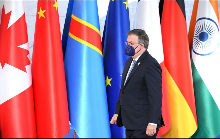 Marcelo Ebrard acudió a la cumbre en representación del presidente Andrés Manuel López Obrador. EFE/E. Ferrari