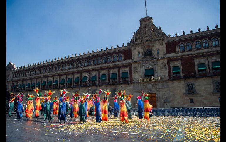Desde el Zócalo capitalino. AFP/C. Cruz