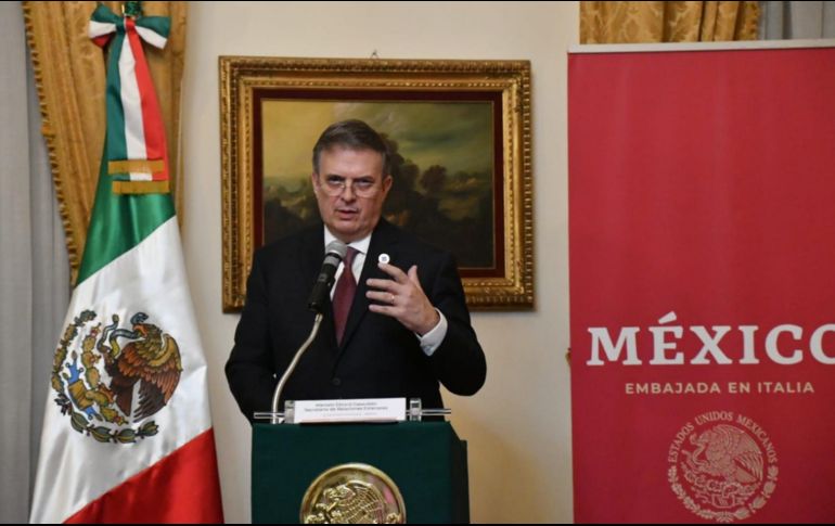 Marcelo Ebrard destacó hoy el resultado de la cumbre del G20 celebrado en Italia. EFE/Secretaría de Relaciones Exteriores