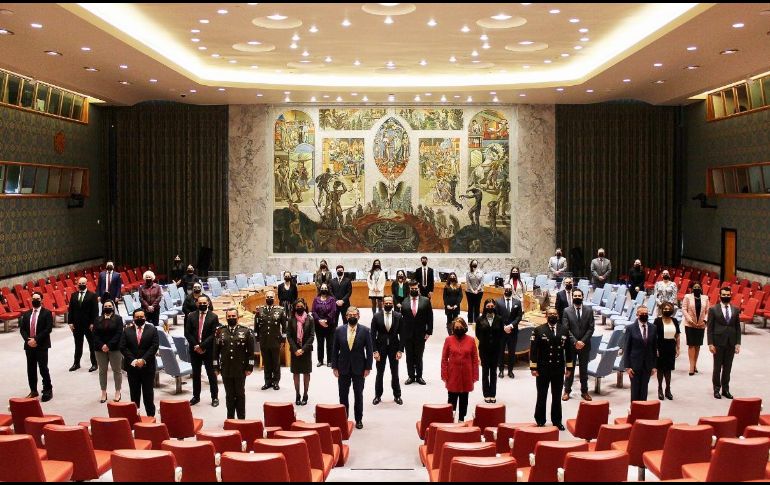 México ha sido miembro electo de este Consejo desde el pasado 1 de enero del 2021 y es uno de los quince países que conforman este organismo. TWITTER/@MexOnu