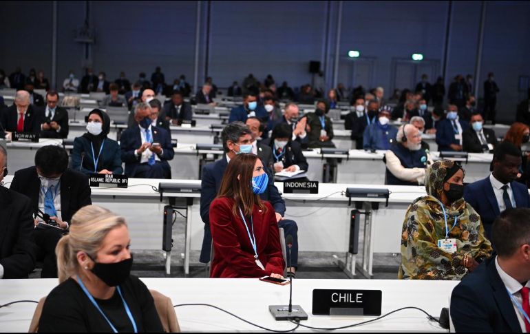 Boris Johnson dijo en la cumbre que la humanidad ha agotado el reloj en cuanto al cambio climático y es momento de actuar. AP / J. J Mitchell