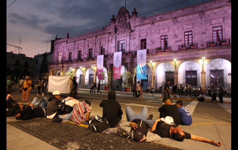 Hasta el momento, la manifestación ha sido pacífica, sin actos vandálicos. EL INFORMADOR/A. Camacho