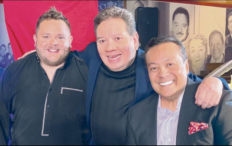 Listos para el tributo. Rodrigo de la Cadena, “Coque” Muñiz y Carlos Cuevas entregarán un repertorio en honor a Armando Manzanero este 5 de noviembre. Facebook de Carlos Cuevas