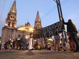 Ayer lunes, pepenadores se manifestaron contra el cierre del basurero Los Laureles. EL INFORMADOR / ARCHIVO