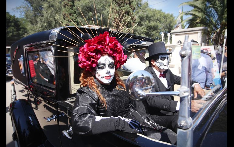 Catrines se vieron en el panteón Guadalajara. ESPECIAL/Ayuntamiento de Guadalajara