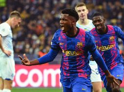 ESPERANZAS. Ansu Fati fue el autor del único gol del partido, en el minuto 70. AFP/S. SUPINSKI