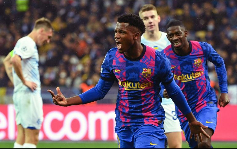 ESPERANZAS. Ansu Fati fue el autor del único gol del partido, en el minuto 70. AFP/S. SUPINSKI