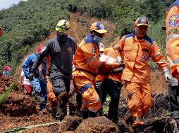 El alud fue causado por la temporada de lluvias que afecta a buena parte del territorio colombiano. AFP/L. Castro