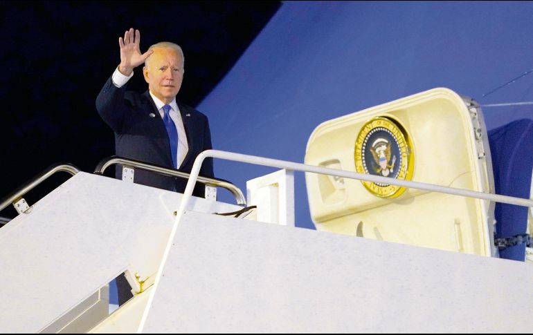 El presidente de EU participó en la cumbre climática de Naciones Unidas en Glasgow, Escocia. AP/E. Vucci