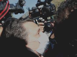 Emilio Lozoya Austin asiste a la audiencia en la que se resolverá la solicitud que presentó para obtener dos meses más para reunir pruebas de descargo en el caso Odebrecht. SUN / C. Mejía