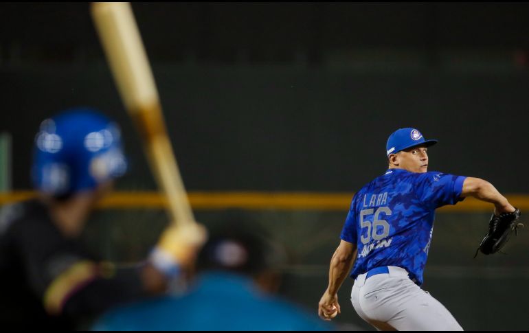 Orlando Lara lanzó cinco entradas y fue el pitcher ganador. TWITTER/charrosbeisbol