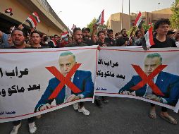 Una fuente de las fuerzas del orden que pidió no ser identificada negó que se hubiera disparado contra los manifestantes, simpatizantes de varios partidos que impugnan los resultados de los comicios de hace un mes. AFP / A.Rubaye