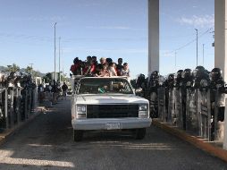 Desde el 23 de octubre, la caravana ha caminado más de 200 kilómetros. EFE/J. Blanco