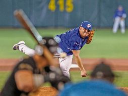 Solano lanzó siete entradas completas, permitió cinco imparables, una carrera y recetó ocho ponches.TWITTER/@charrosbeisbol