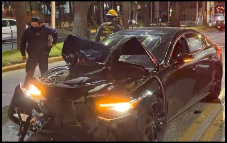 Los hechos ocurrieron alrededor de las 3:00 horas en el cruce de la avenida Providencia. ESPECIAL
