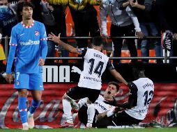 Hugo Duro, que había entrado en el curso del partido, firmó el empate (90+2 y 90+6). EFE/B. ALINO