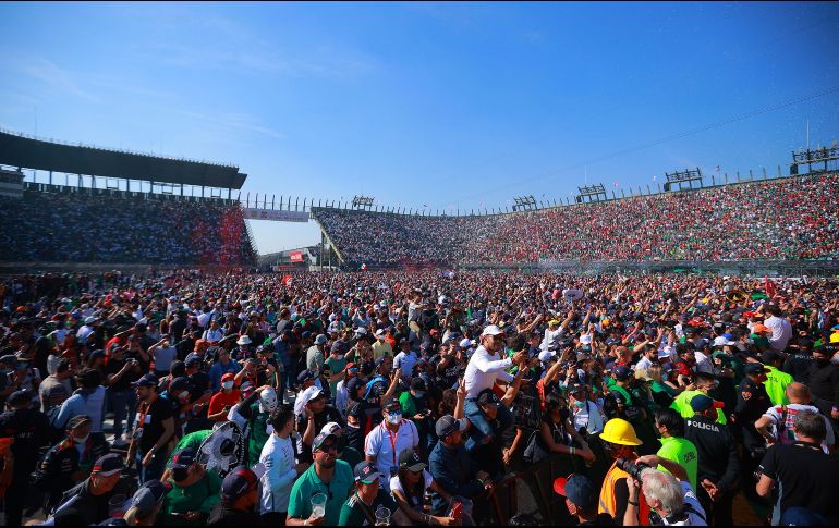 RÉCORD. De acuerdo con los organizadores de Fórmula 1, durante el fin de semana acudieron 372 mil aficionados al Autódromo Hermanos Rodríguez. IMAGO7