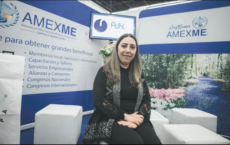 Apoyo. Ayudar a las empresas lideradas por mujeres en momentos complicados es una de las misiones de la AMEXEME, presidida por Erika Fernández. El Informador/ G. Gallo