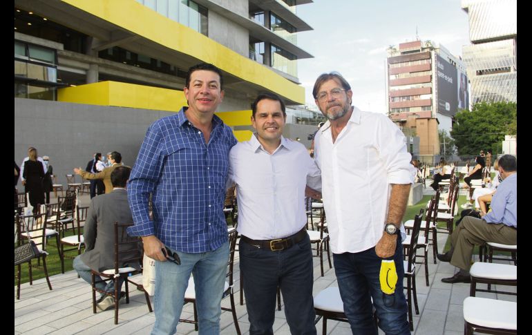Hugo González, Diego Villaseñor y Jaime Aranguren GENTE BIEN JALISCO/ESMERALDA ESCAMILLA