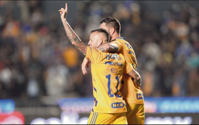 Sorpresa. El delantero uruguayo fue el hombre clave en el ataque de Tigres. Imago7