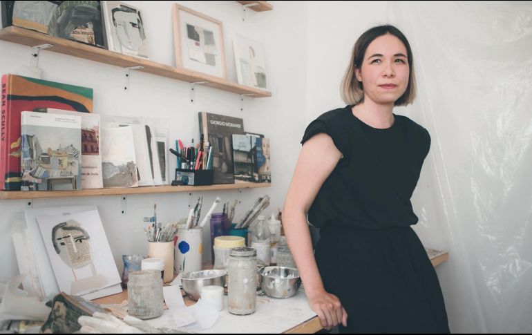 Replanteamiento. Durante la pandemia Raquel Barrios aprendió a mantener en movimiento su obra y colaborar con la comunidad artística. El Informador/ G. Gallo