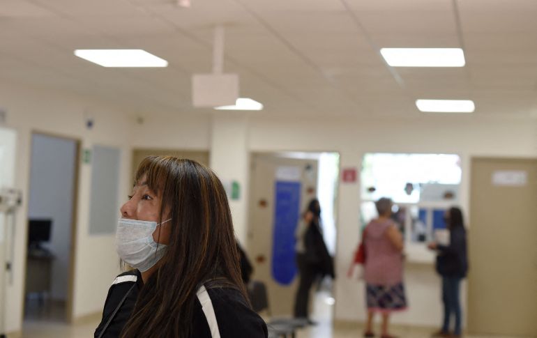 Sandra Montiel, trabajadora sexual, en la primer clínica pública para personas trans en México. AFP / A. ESTRELLA