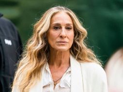 Sarah Jessica Parker en Madison Square Park, Nueva York, mientras graba su nueva serie 