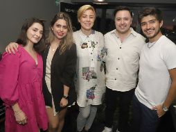 Jocy Martínez, Karen Sepúlveda, Michelle Pourroy, Christian Frey y Elí González. GENTE BIEN JALISCO/CLAUDIO JIMENO