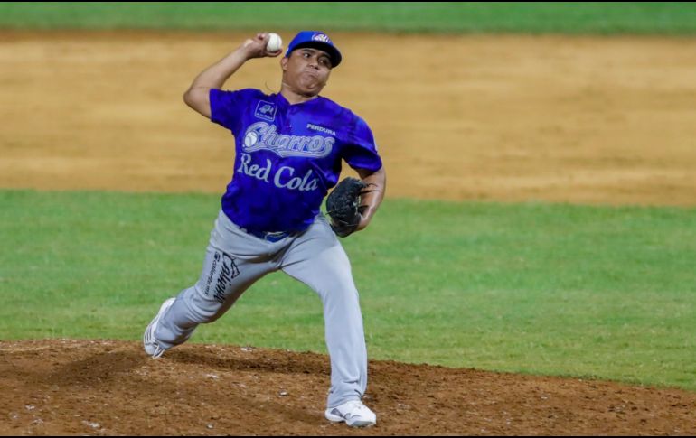Javier Solano, pitcher ganador. Los Charros son terceros en la LMP con marca de 18-14. TWITTER/charrosbeisbol
