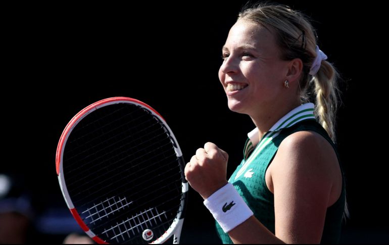 La jugadora de 25 años de edad, quien sumó su victoria número 28 de los últimos 30 partidos, mostró su satisfacción por el pase a la semifinal. AFP/U. RUIZ