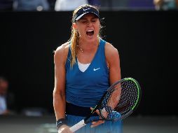 SÓLIDA. Paula Badosa se ganó los aplausos del público y además se despachó con un total de 10 aces en todo el partido. EFE/F. GUASCO