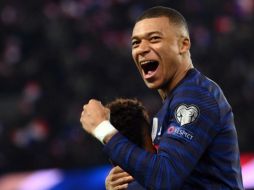 LÍDER. Kylian Mbappé marcó 4 goles en la victoria de Francia sobre Kazajistán. AFP/F. FIFE
