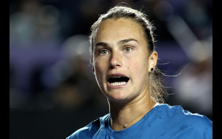 Con Paula Badosa ya en semifinales dentro de este grupo, Sabalenka (foto) se jugará la vida ante María Sakkari. AFP/U. Ruiz