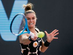 Potente. Maria Sakkari ha brindado un gran espectáculo sobre la cancha del Estadio Akron de Tenis. EFE/ F. Guasco