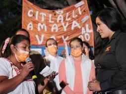 Citlalli Amaya hizo campaña en la delegación de Las Juntas, TWITTER/CitlalliAmaya