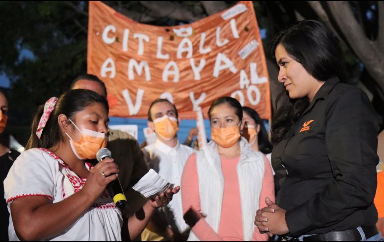 Citlalli Amaya hizo campaña en la delegación de Las Juntas, TWITTER/CitlalliAmaya