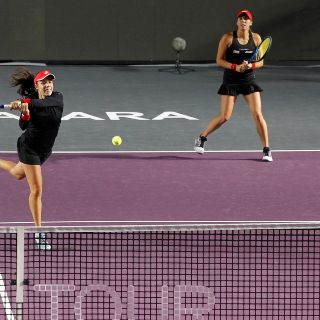 Giuliana Olmos se despide del AKRON WTA Finals en dobles