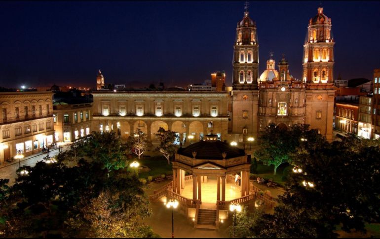 Centro de la capital potosina. ESPECIAL/SECRETARÍA DE TURISMO DE SAN LUIS POTOSÍ.