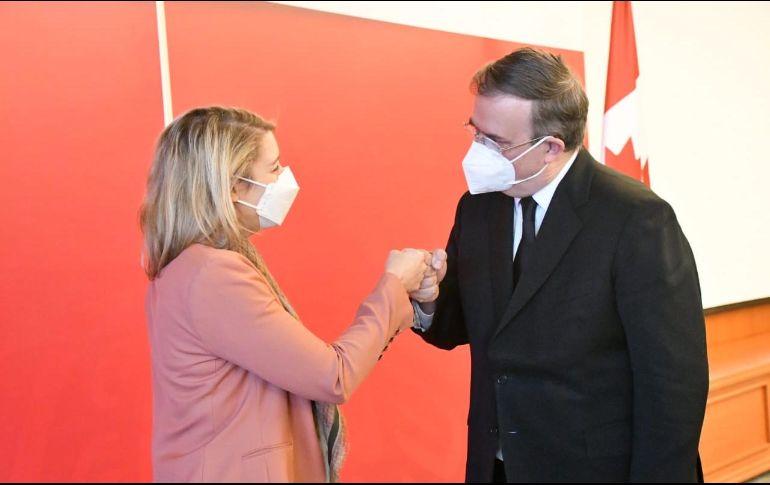 En la reunión tocaron temas como la atención a las causas estructurales de la migración, y la resiliencia y fortaleza de las cadenas de valor. TWITTER/@m_ebrard