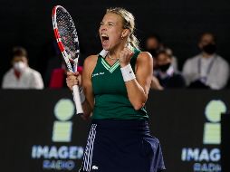 SÓLIDA. Kontaveit desplegó un juego veloz y preciso para ganar el duelo. IMAGO7