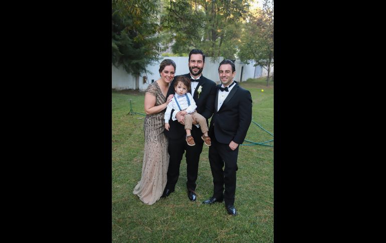 Daniela Aranda, Diego Rodríguez, Andrés Aranda y Daniel Aranda. GENTE BIEN JALISCO/TONY MARTÍNEZ