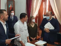 Aunque el presidente de la Junta de Coordinación, José María Martínez y el emecista Quirino Velázquez recibieron en mano los oficios del rector, aún no le pusieron fecha a la reunión. EL INFORMADOR/R. RIVAS