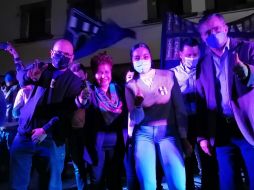 En Santa Anita, la candidata del partido Hagamos para las elecciones extraordinarias en Tlaquepaque, Lourdes Martínez Pizano, realizó el cierre de su campaña. ESPECIAL