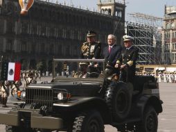 La Secretaría de la Defensa Nacional (Sedena) informó que seis mil 719 elementos participarán en el desfile, que saldrá del Zócalo y llegará a Campo Marte. SUN / C. Mejía