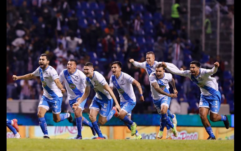 LOCURA. Puebla gano desde la pena máxima el encuentro, tras empatar en el último minuto del tiempo regular. IMAGO7