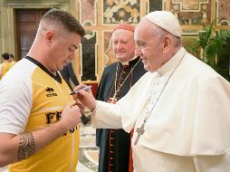 Hoy se juega el partido contra la segregación. AFP/Vatican Media