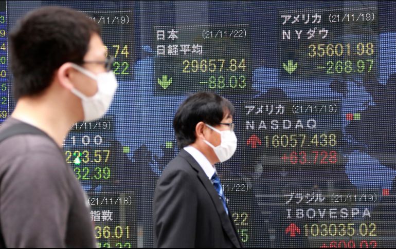 Este lunes, el Dow Jones tuvo un alza marginal de 0.05%, hasta los 35 mil 619.25 puntos. AP/K. Sasahara