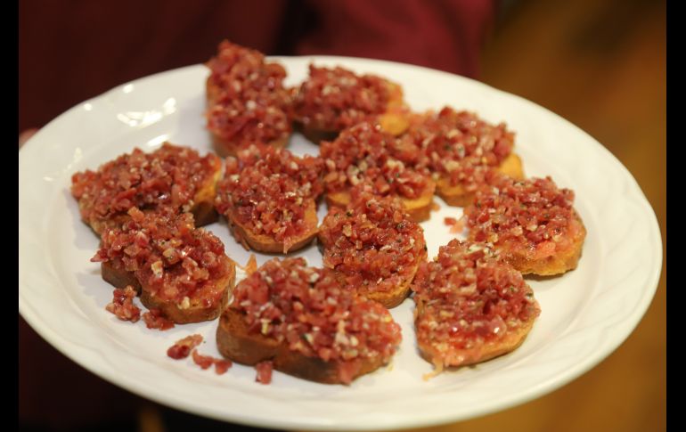 Tapas de Jamón serrano. GENTE BIEN JAISCO/CLAUDIO JIMENO